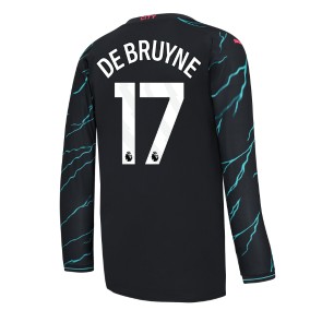 Manchester City Kevin De Bruyne #17 Tredje trøje 2023-24 Lange ærmer